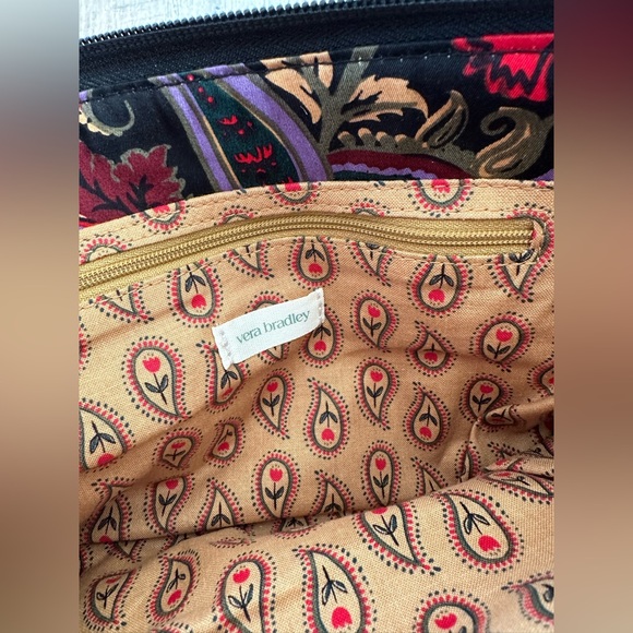 Vera Bradley Foxbury Crossbody Premium Cotton Midnight Garden Paisley - Picture 4 of 10